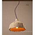 Industrial cement lamp shade ceiling lamp concrete hanging pendant light